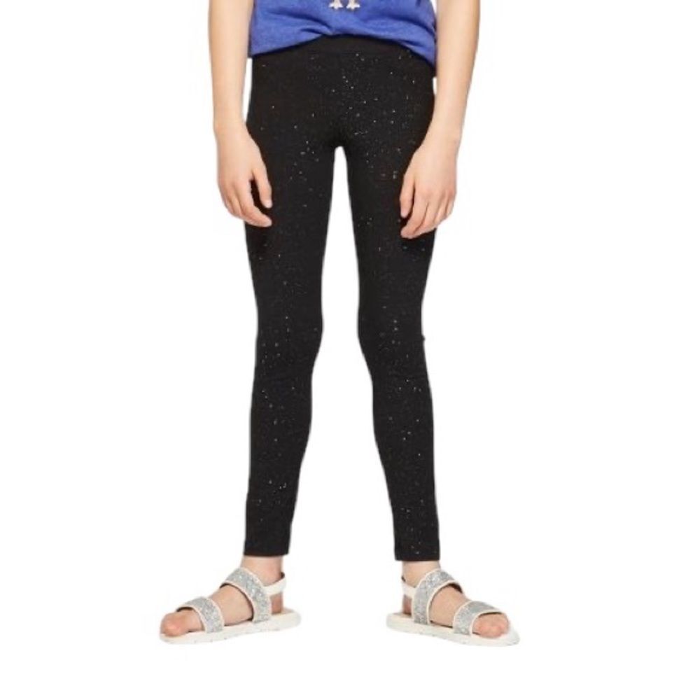 🔥 5 for $30 🔥 Cat & Jack Girls Sparkle Leggings | 10/12